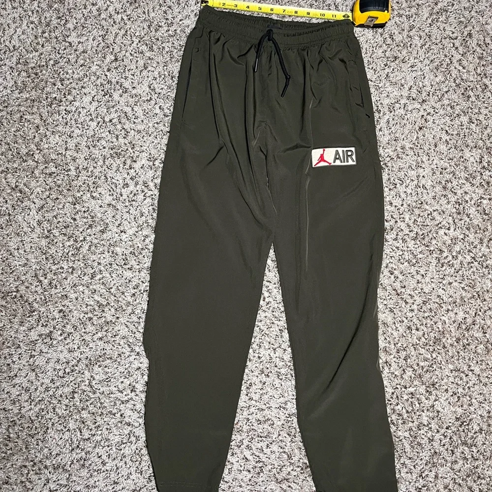 Jordan Air Kids‎ Track Pants Olive Green Athletic Joggers Boys Size L